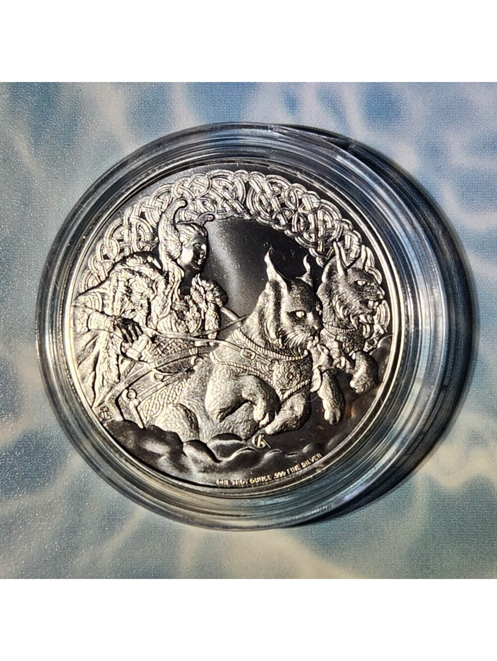 FREYA 2022 1oz 999 Silver Round NEW in Capsule NIUE Intaglio